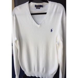 Men’s polo Ralph Lauren preppy  V sweater large